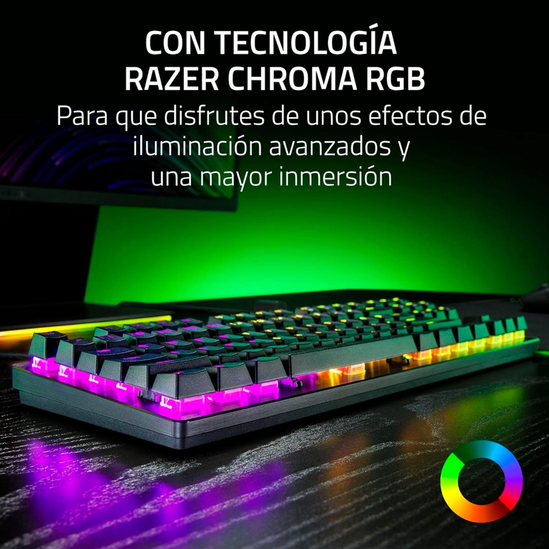 TECLADO GAMER WINDOWS RAZER HUNTSMAN V3 X TKL PURPLE SWITCH ESPAÑOL - 5