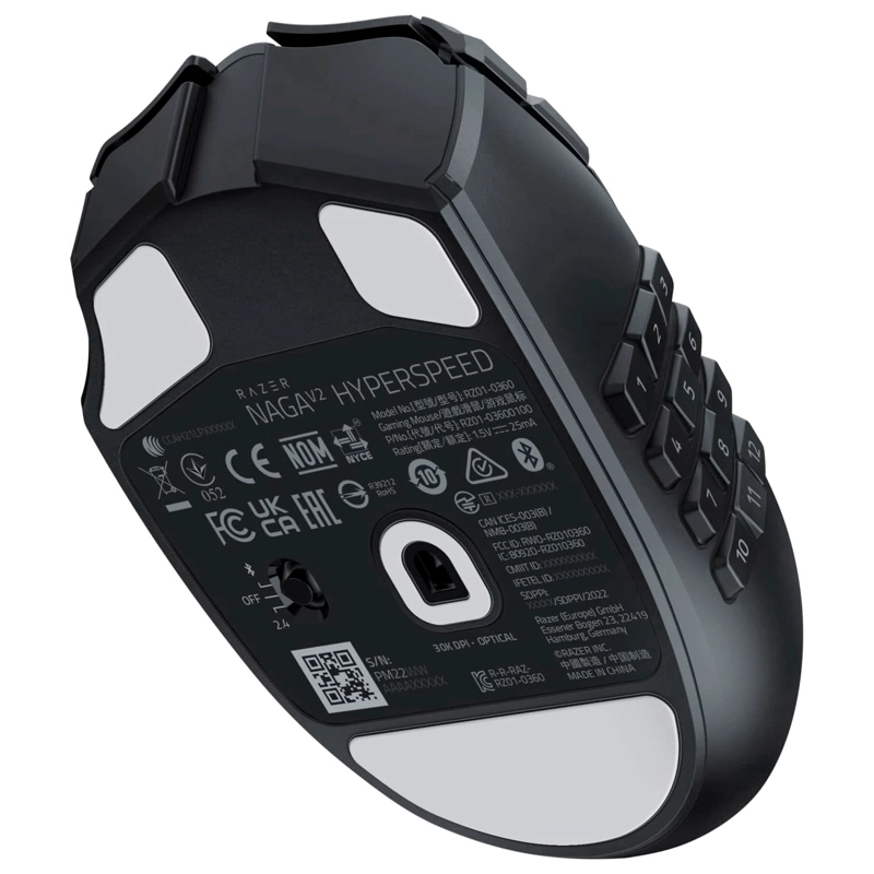 MOUSE GAMER RAZER NAGA V2 HYPERSPEED INALAMBRICO - 4