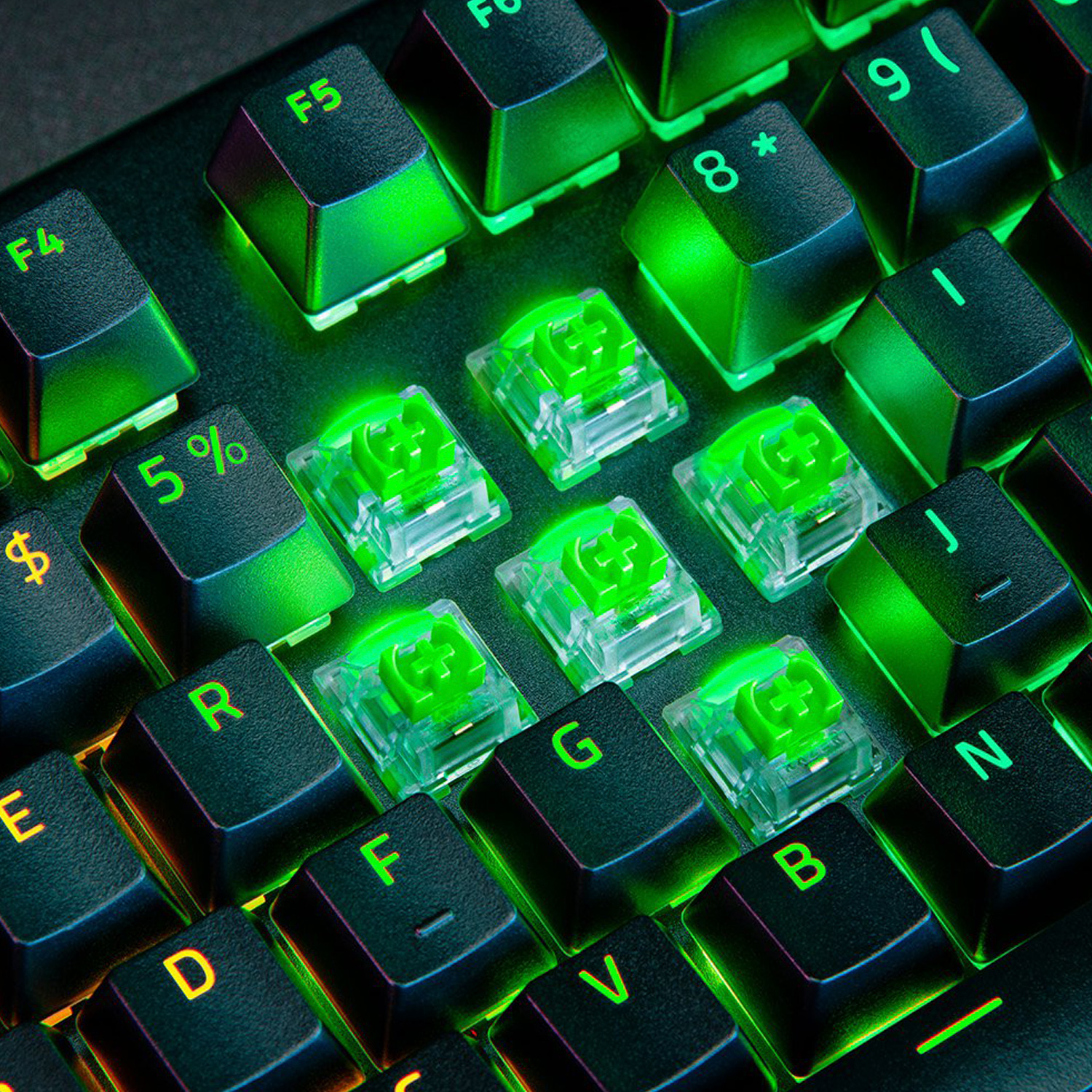 TECLADO GAMER WINDOWS RAZER BLACKWIDOW V4 PRO GREEN SWITCH - 6