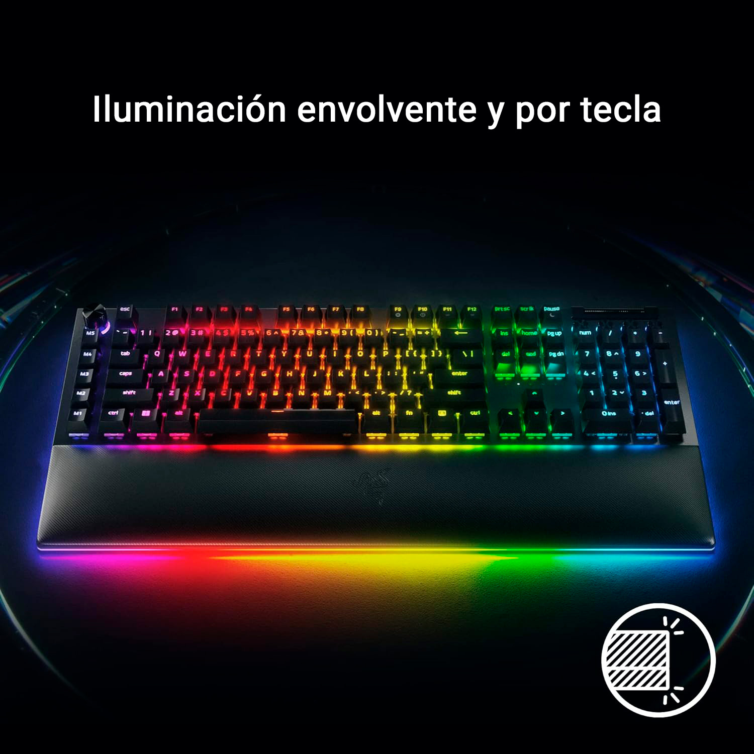 TECLADO GAMER RAZER BLACKWIDOW V4 PRO YELLOW SWITCH - 4