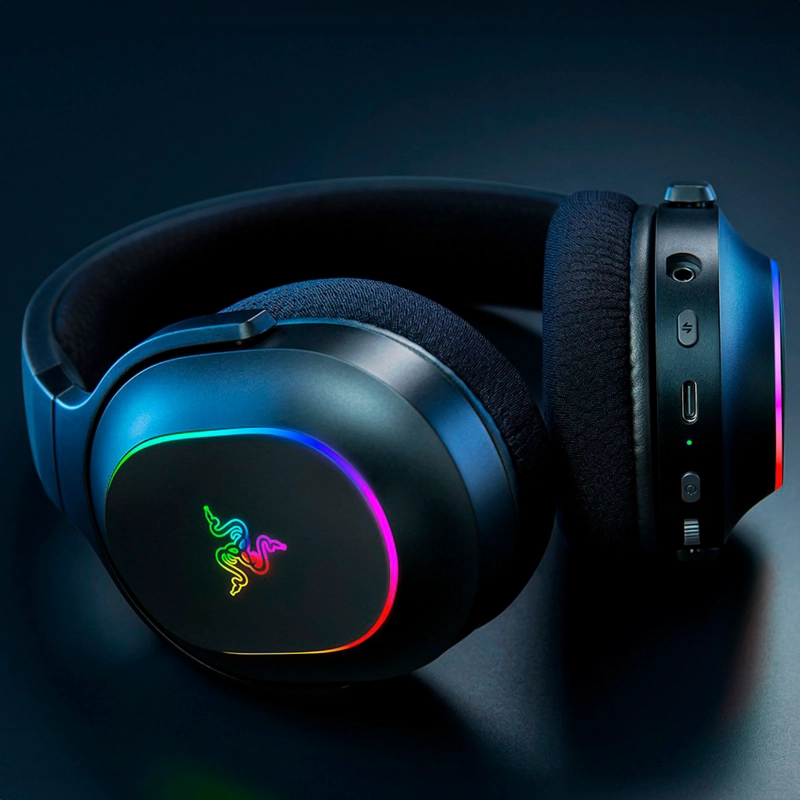 AUDIFONOS GAMER RAZER BARRACUDA X CHROMA BLACK - 5