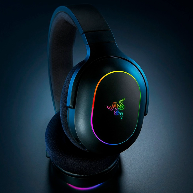 AUDIFONOS GAMER RAZER BARRACUDA X CHROMA BLACK - 6