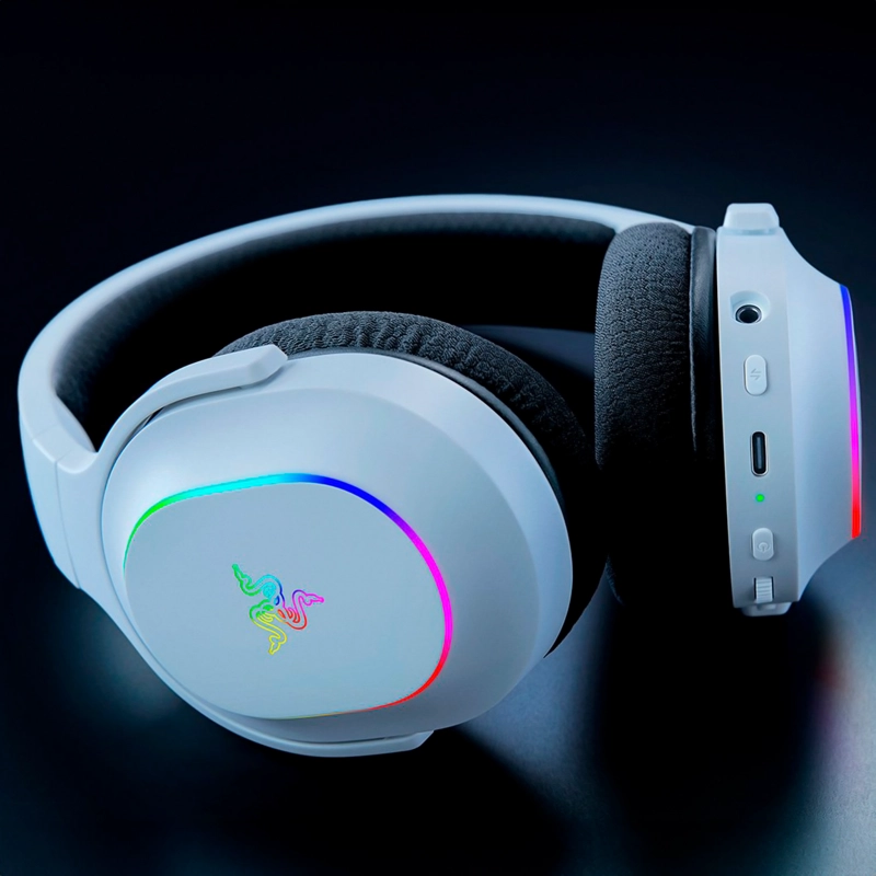 AUDIFONOS GAMER RAZER BARRACUDA X CHROMA WHITE - 5