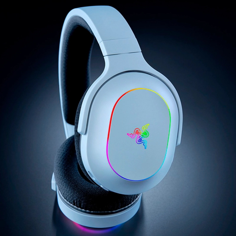 AUDIFONOS GAMER RAZER BARRACUDA X CHROMA WHITE - 6