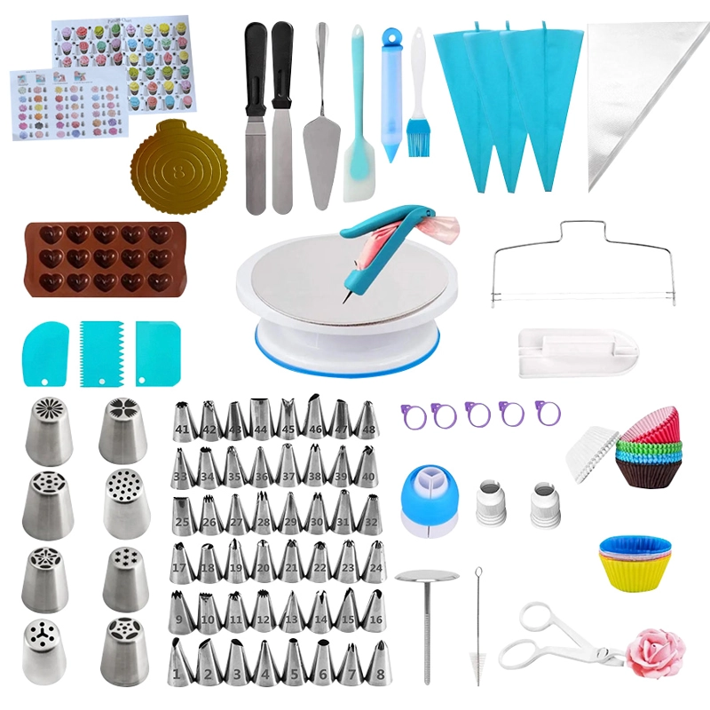 SET DE REPOSTERIA CROIX 291 PIEZAS SILICONA ACERO INOXIDABLE - 1