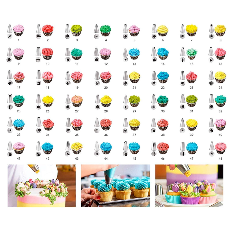 SET DE REPOSTERIA CROIX 291 PIEZAS SILICONA ACERO INOXIDABLE - 9