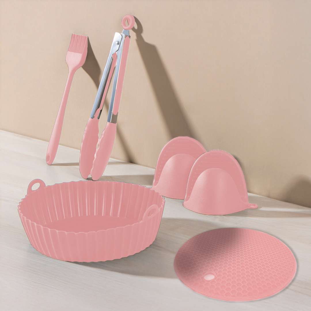 SET DE UTENSILIOS PARA FREIDORAS DE AIRE 6 PIEZAS REDONDO - MENTA - 8