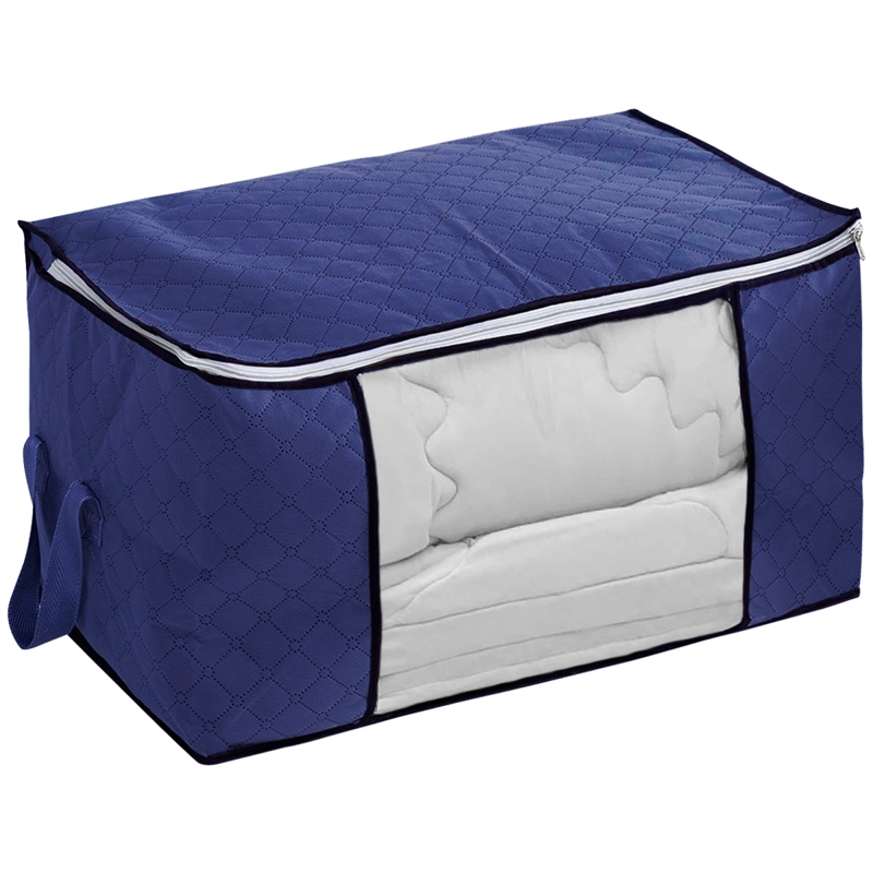 PACK 4 CAJAS ORGANIZADORAS DECOTEAM TELA CON VISOR 60X35X40 - GRIS - 2