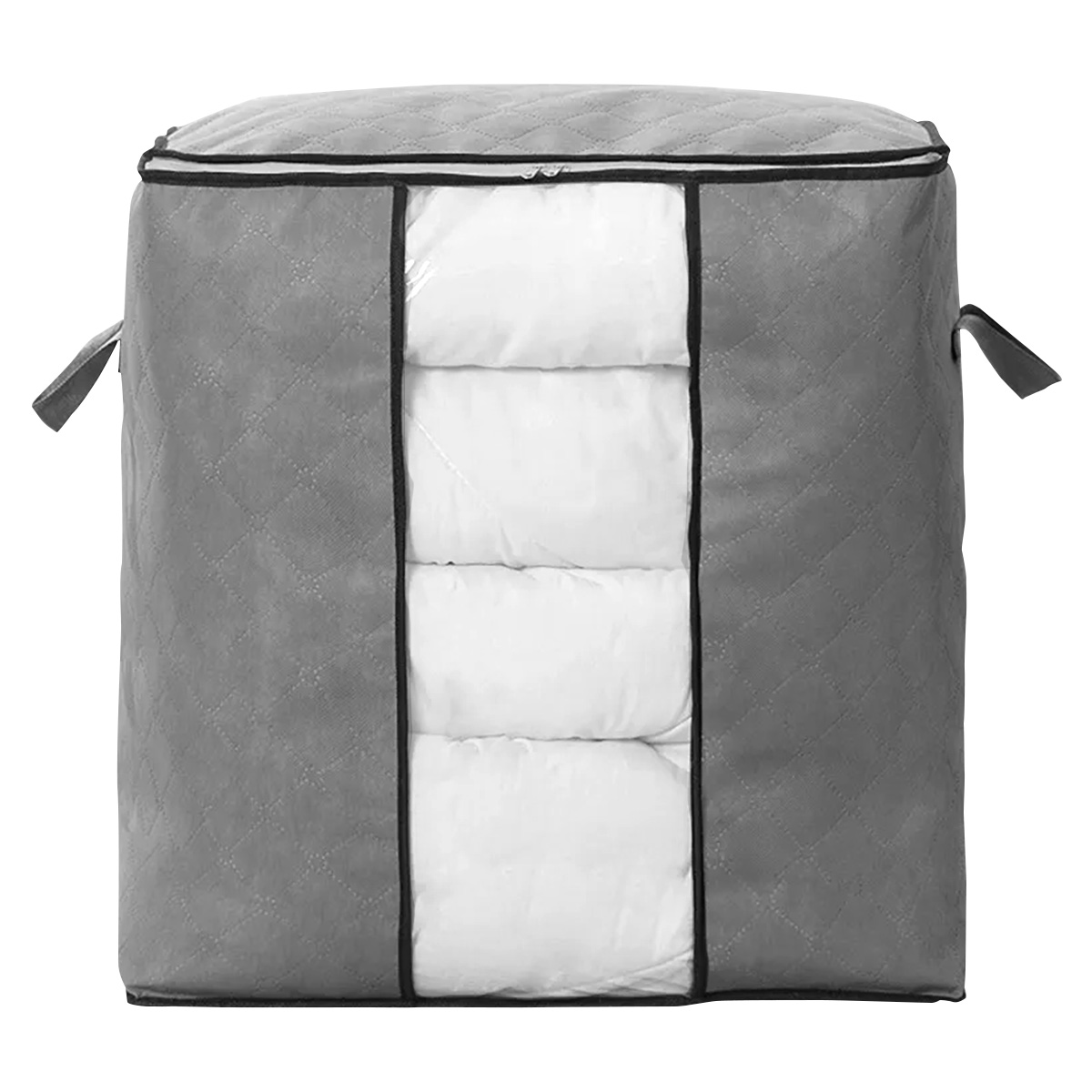 PACK 4 CAJAS ORGANIZADORAS DECOTEAM TELA CON VISOR 46X28X48 - AZUL - 2