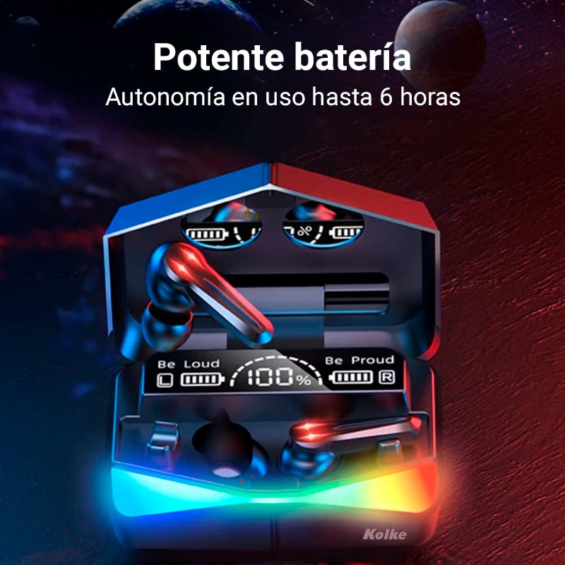 AUDÍFONOS GAMER TWS KOLKE NOVA BLUETOOTH CONTROL TÁCTIL - 4