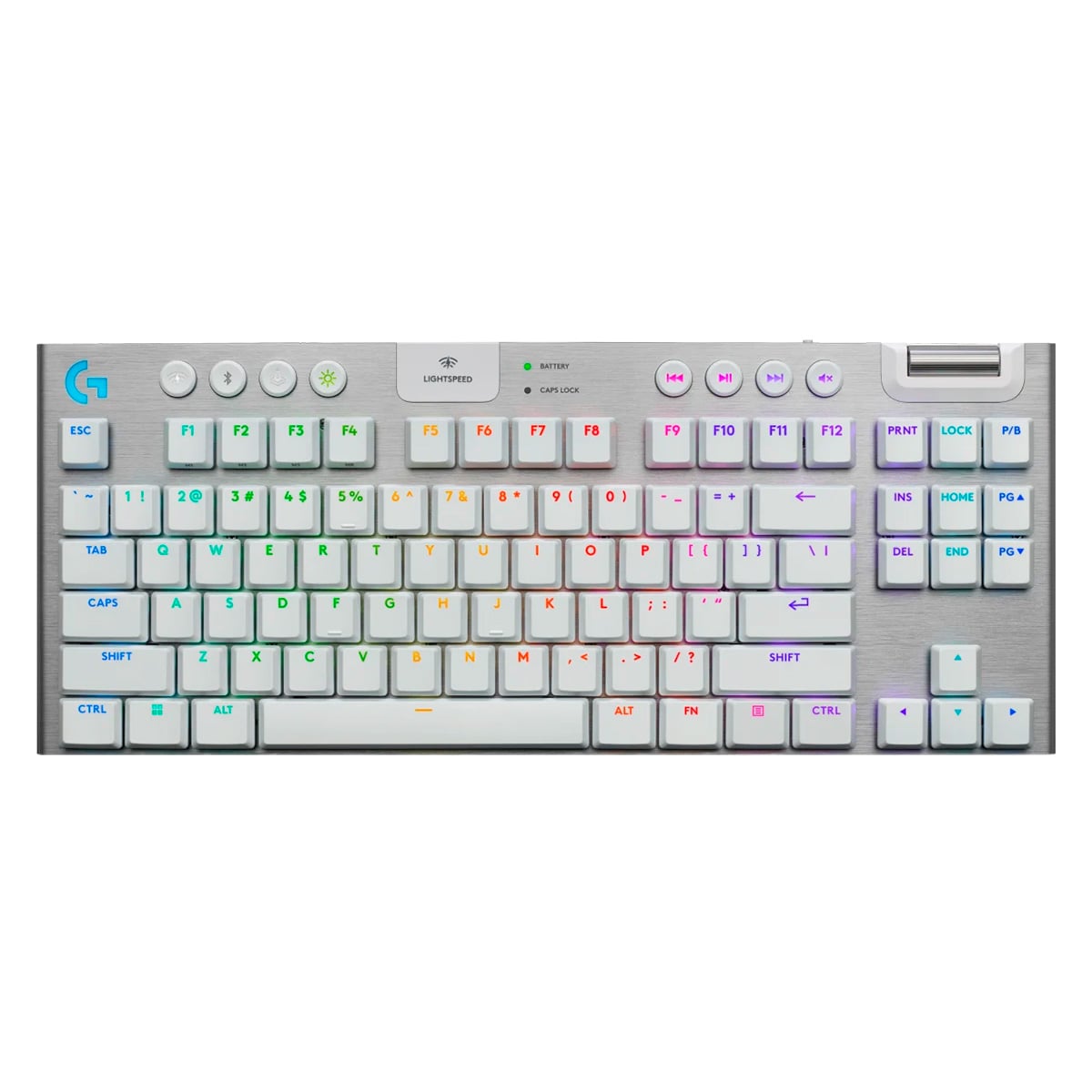 TECLADO GAMER LOGITECH G915 X TKL LIGHTSPEED BLANCO - 1