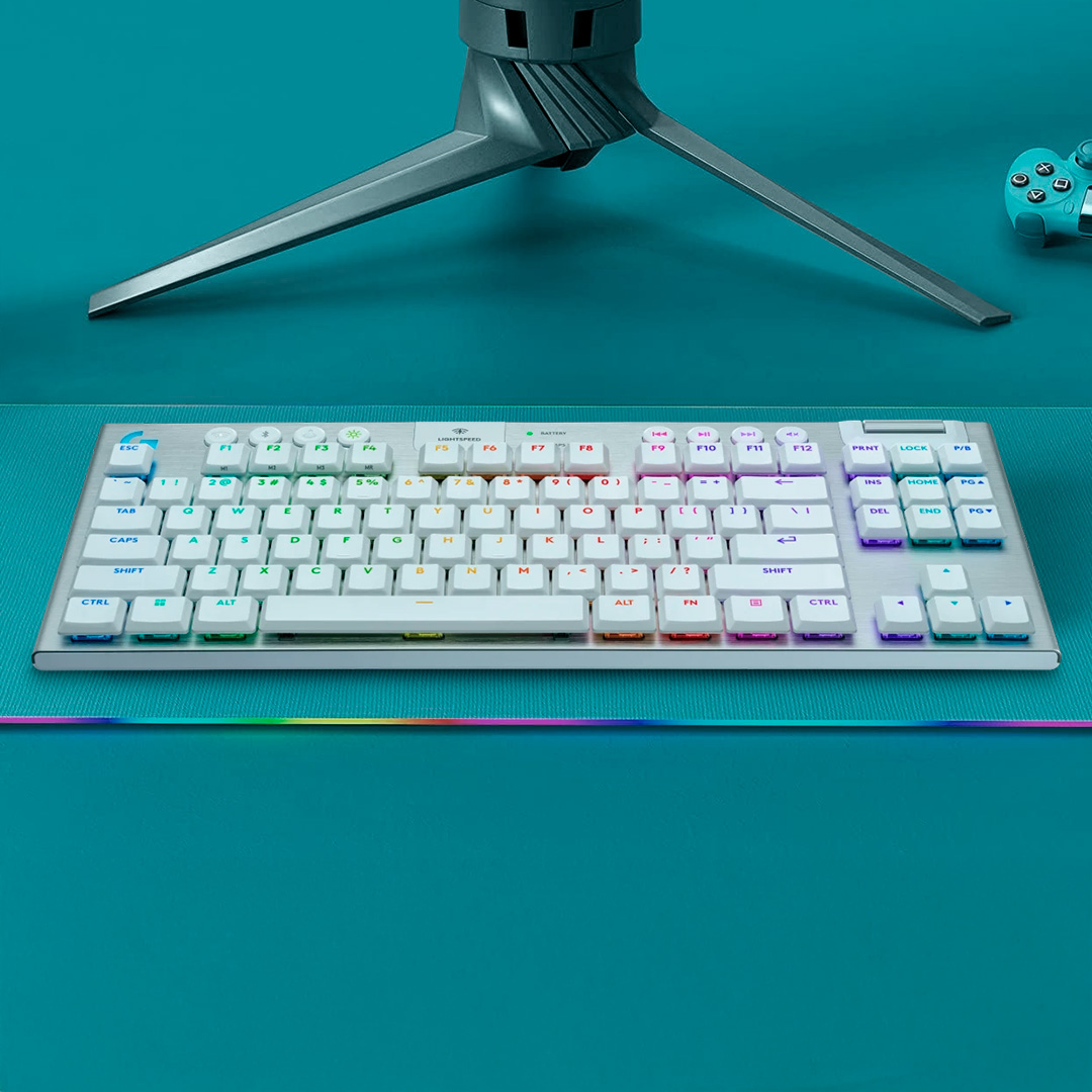 TECLADO GAMER LOGITECH G915 X TKL LIGHTSPEED BLANCO - 5