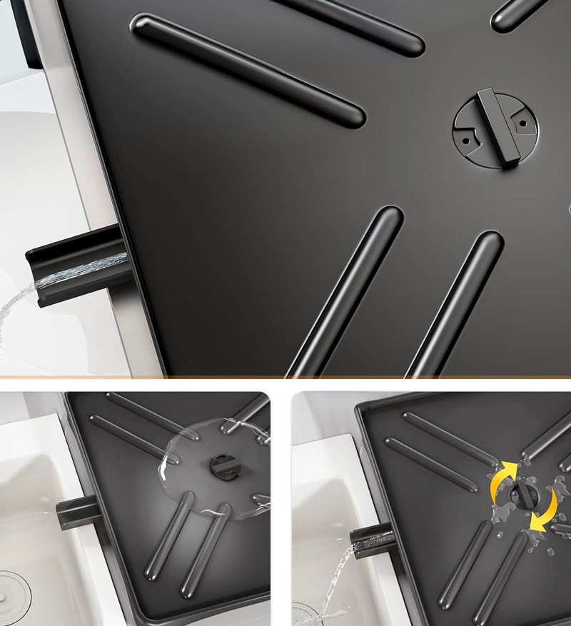 ESCURRIDOR DE PLATOS DECOTEAM 2 EN 1 DESAGÜE AJUSTABLE - 5