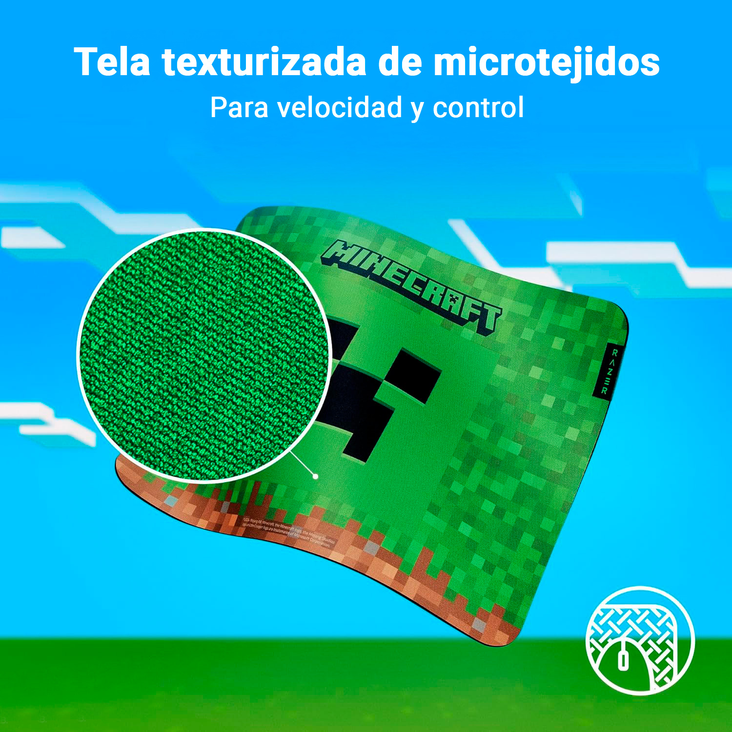 MOUSEPAD GAMER RAZER GIGANTUS V2 MEDIUM MINECRAFT EDITION - 4