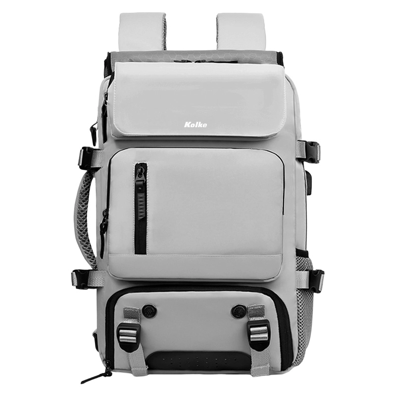 MOCHILA DE VIAJE KOLKE HIKES 40 L IMPERMEABLE MULTIFUNCIONAL - AZUL - 2