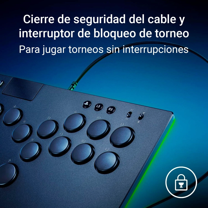 CONTROL JOYSTICK ARCADE RAZER KITSUNE PARA PS5 Y PC - 9
