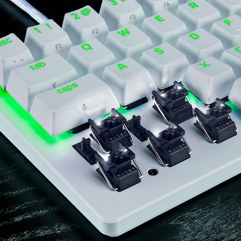 TECLADO GAMER RAZER HUNTSMAN V3 PRO MINI WHITE INGLE S - 6