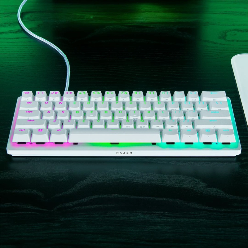 TECLADO GAMER RAZER HUNTSMAN V3 PRO MINI WHITE INGLE S - 8