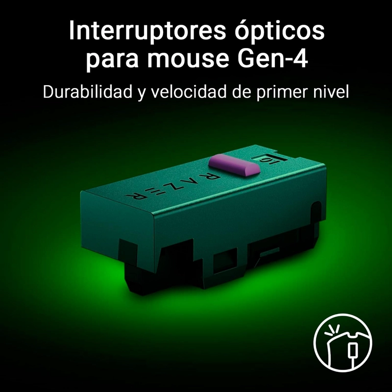 MOUSE GAMER RAZER INALAMBRICO DEATHADDER V4 PRO BLANCO - 6