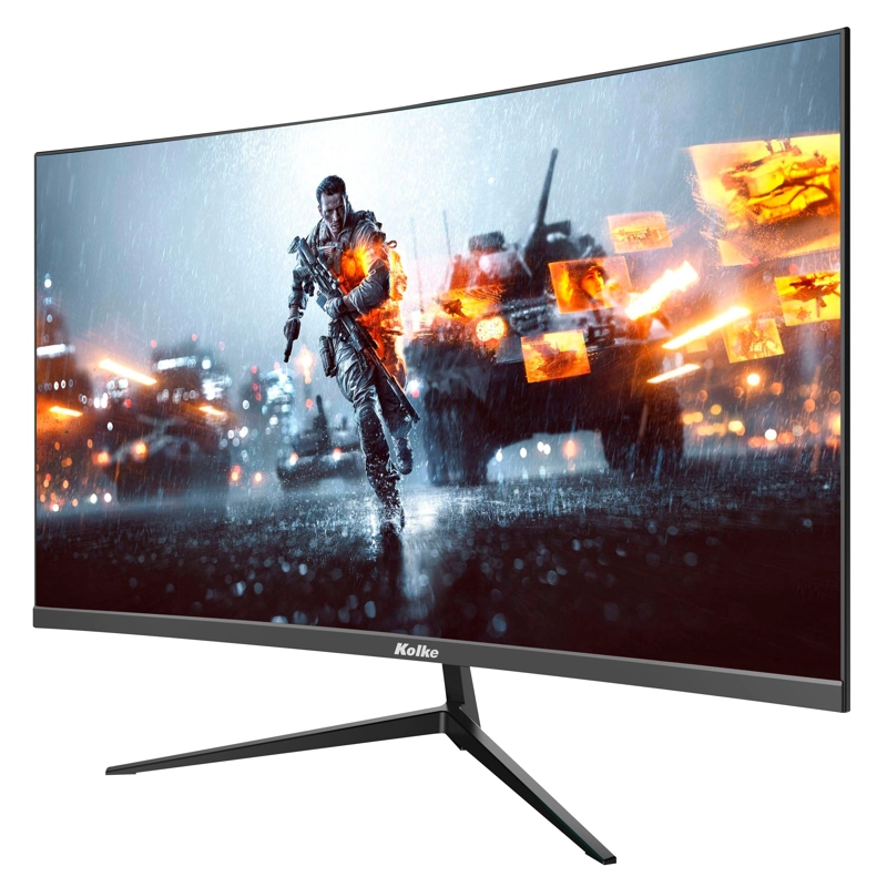 MONITOR CURVO GAMER KOLKE 24' 200HZ 1MS FHD LUZ RGB - 1