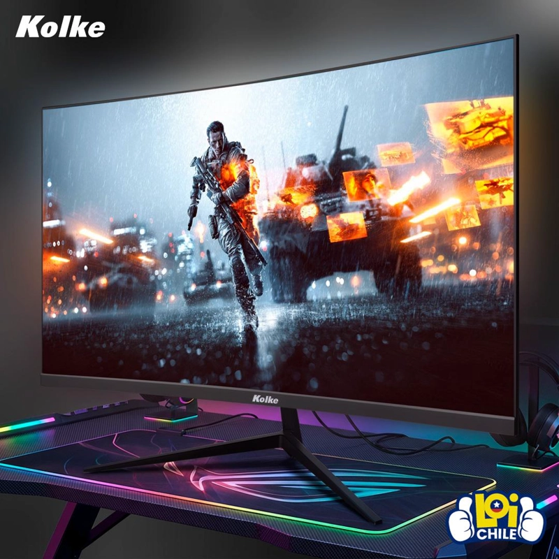 MONITOR CURVO GAMER KOLKE 24' 200HZ 1MS FHD LUZ RGB - 5