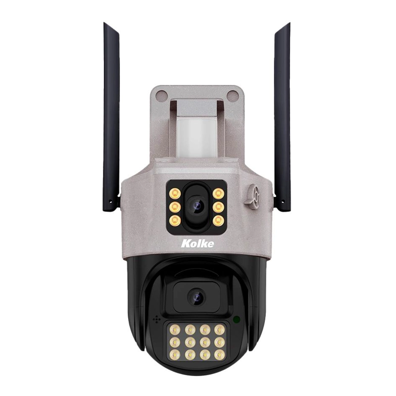 CAMARA DE SEGURIDAD KOLKE DOBLE LENTE SIMULTANEO ALARA AI - 2