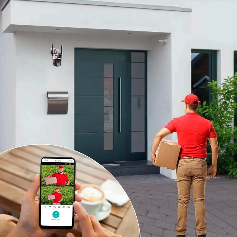 CAMARA DE SEGURIDAD KOLKE DOBLE LENTE SIMULTANEO ALARA AI - 5