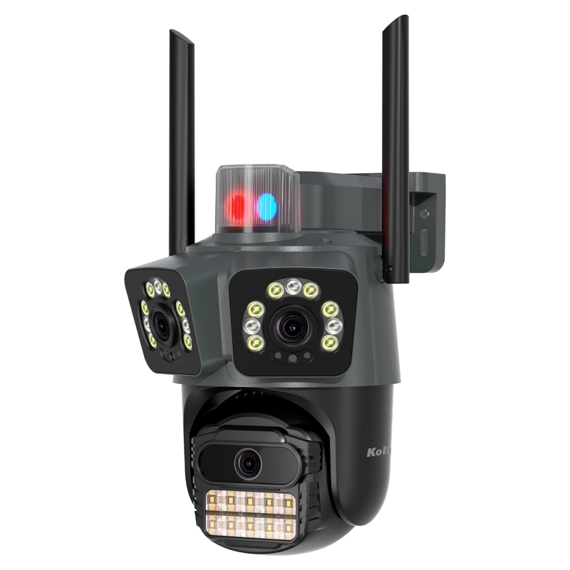 CAMARA DE SEGURIDAD KOLKE TRIPLE LENTE VISION NOCTURNA COLOR - 2