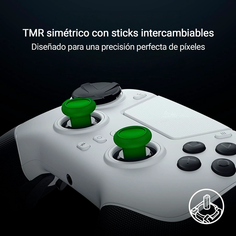 CONTROL JOYSTICK INALAMBRICO RAZER RAIJU V3 PRO PC PS5 WHITE - 7