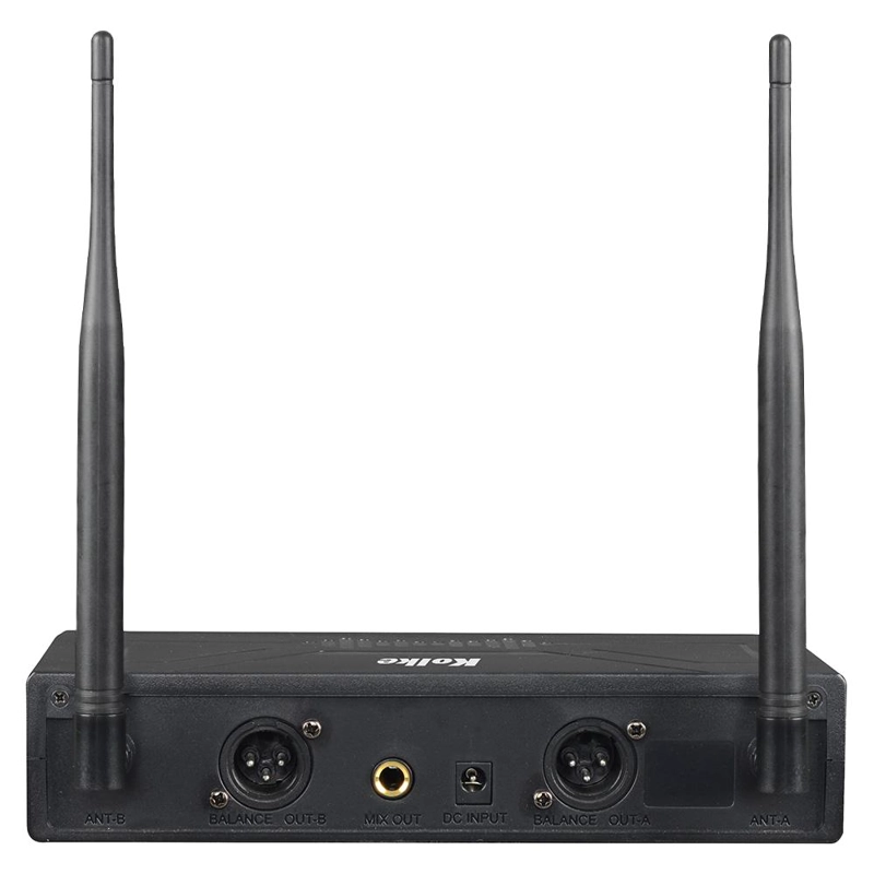 SET DE 2 MICROFONOS UHF INALAMBRICOS CON RECEPTOR XLR Y MIX - 3