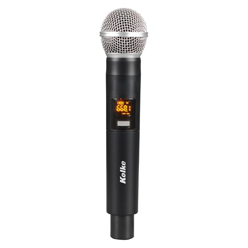 SET DE 2 MICROFONOS UHF INALAMBRICOS CON RECEPTOR XLR Y MIX - 4