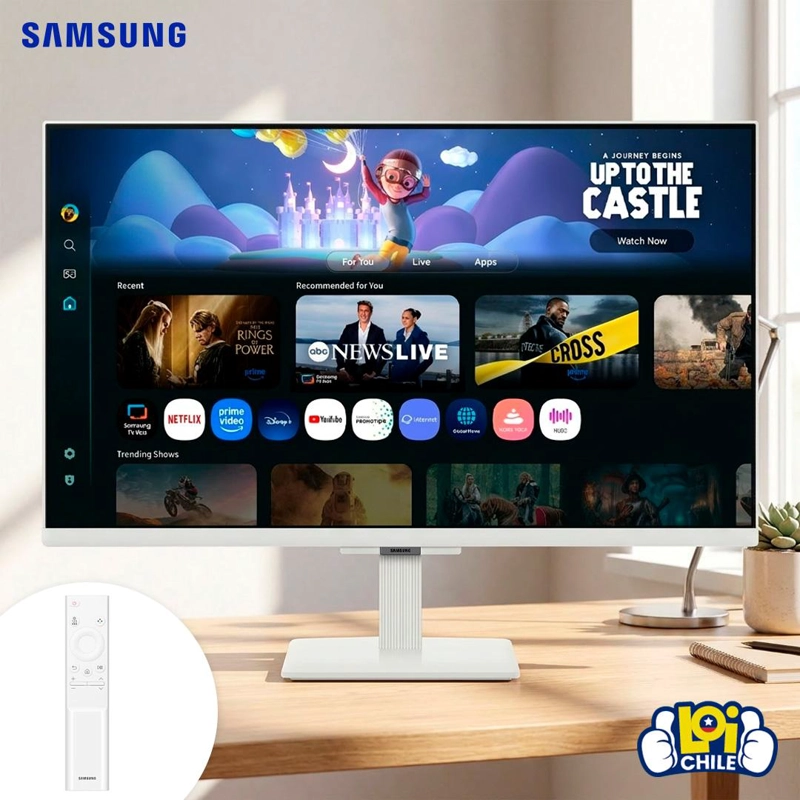 MONITOR SMART SAMSUNG 27' M5 FHD CON CONTROL REMOTO - 9