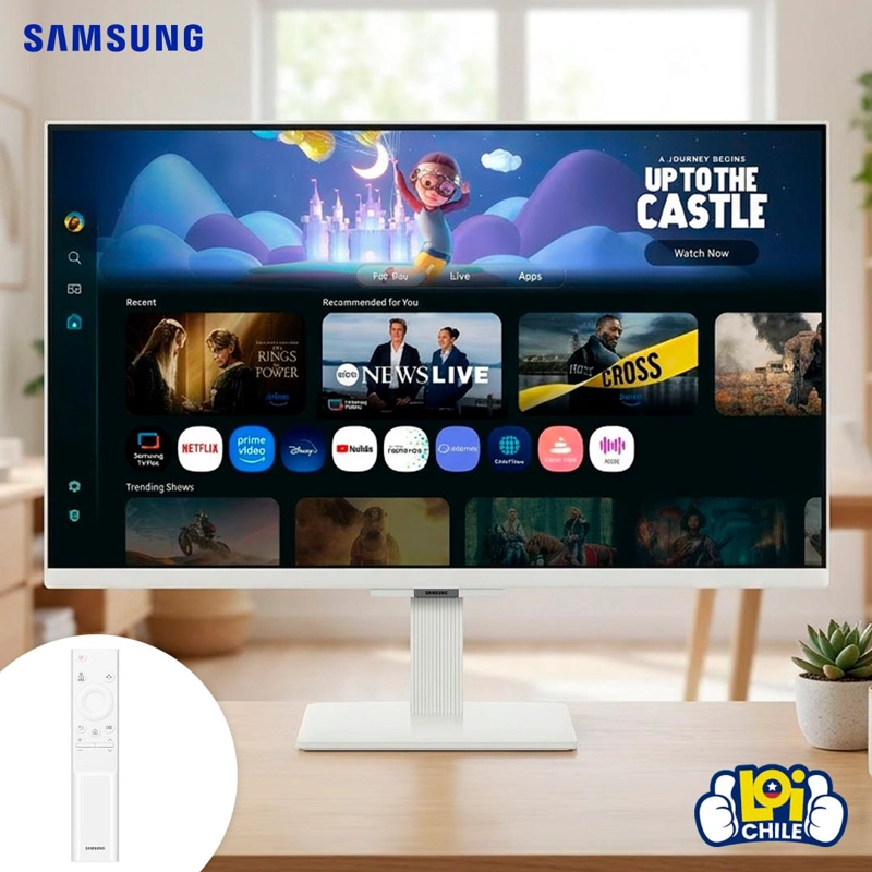 MONITOR SMART SAMSUNG 32' M5 M50F FHD CON CONTROL REMOTO - 8