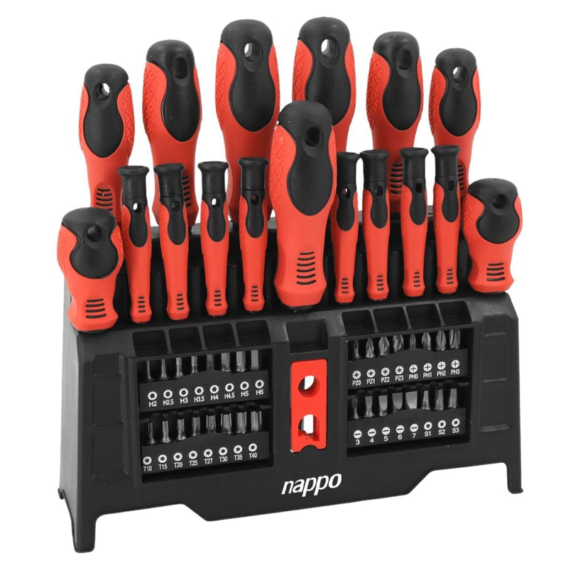 SET DE DESTORNILLADORES NAPPO 50 PIEZAS PUNTAS MAGNE TICAS - 2