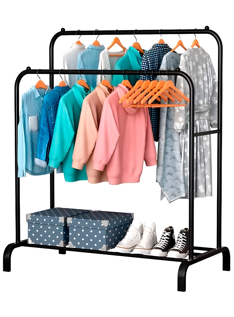 PERCHERO DOBLE DECOTEAM HIERRO ORGANIZADOR COLGANTE ZAPATERA - 1