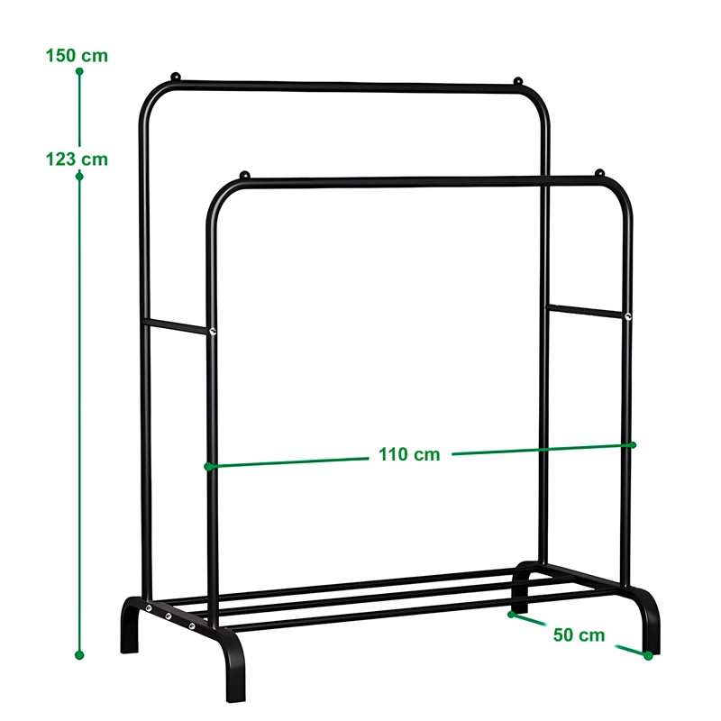 PERCHERO DOBLE DECOTEAM HIERRO ORGANIZADOR COLGANTE ZAPATERA - 2