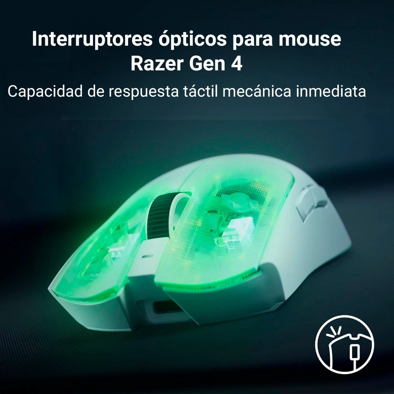 MOUSE GAMER RAZER VIPER V4 PRO WIRELESS BLANCO - 9