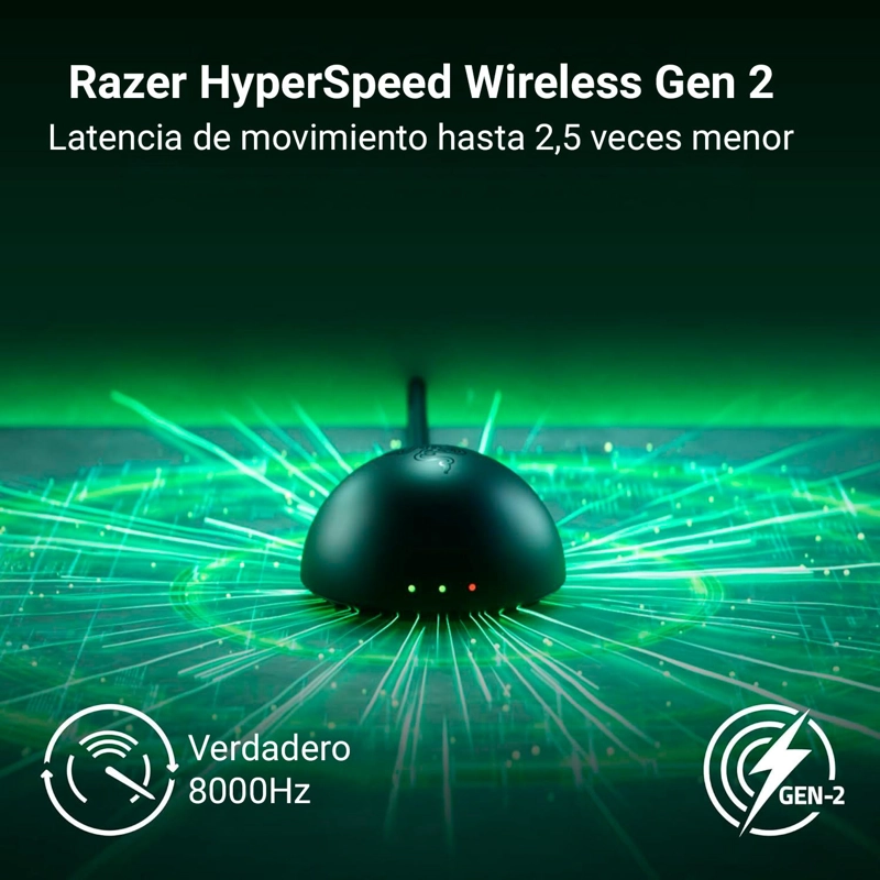 MOUSE GAMER RAZER VIPER V4 PRO WIRELESS NEGRO - 8