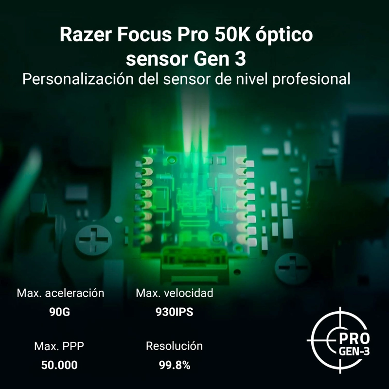 MOUSE GAMER RAZER VIPER V4 PRO WIRELESS NEGRO - 9