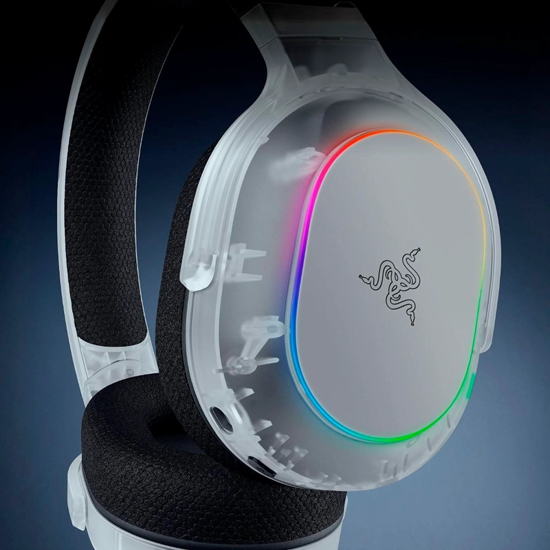 AUDIFONOS GAMER RAZER BARRACUDA X CHROMA PHANTOM WHITE - 6
