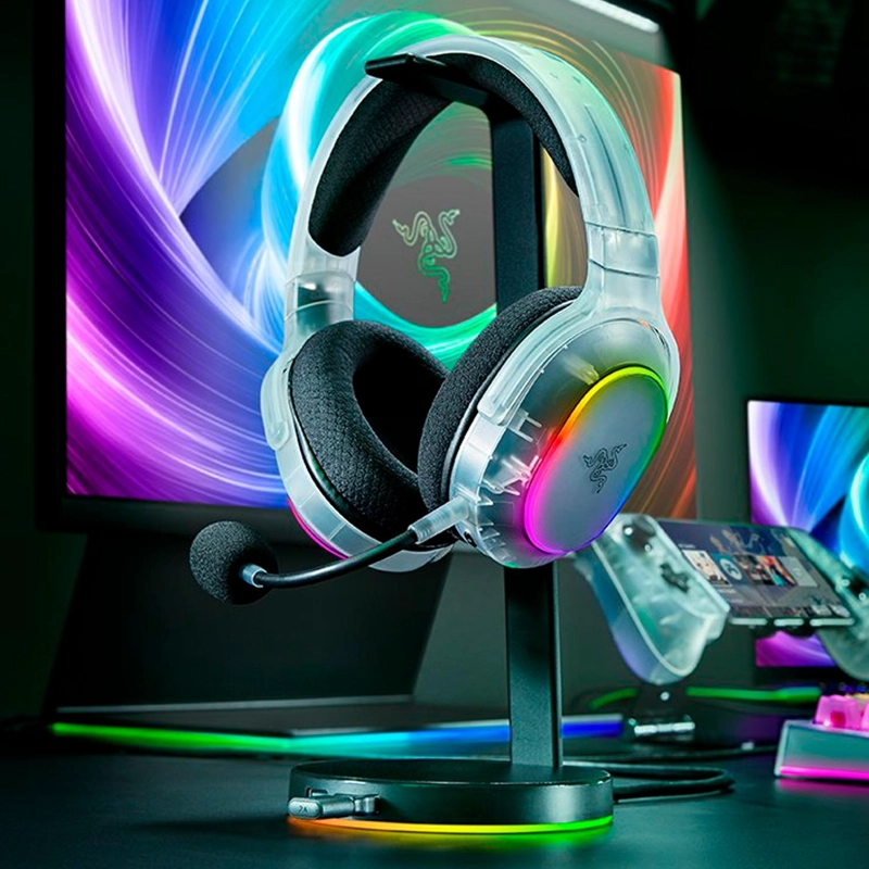 AUDIFONOS GAMER RAZER BARRACUDA X CHROMA PHANTOM WHITE - 8