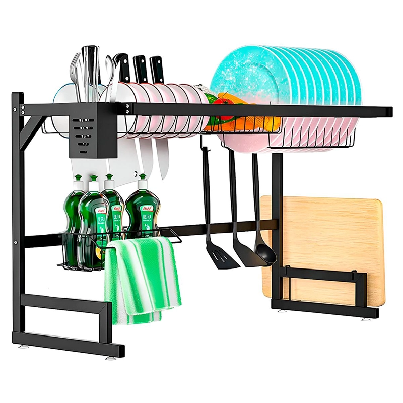 ESCURRIDOR DE VAJILLA DECOTEAM ACERO INOXIDABLE 2 NIVELES - 1