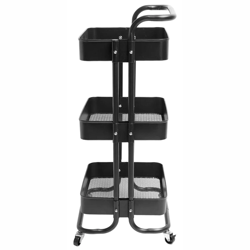 CARRO ORGANIZADOR METALICO DECOTEAM 3 ESTANTES CON RUEDAS - 6