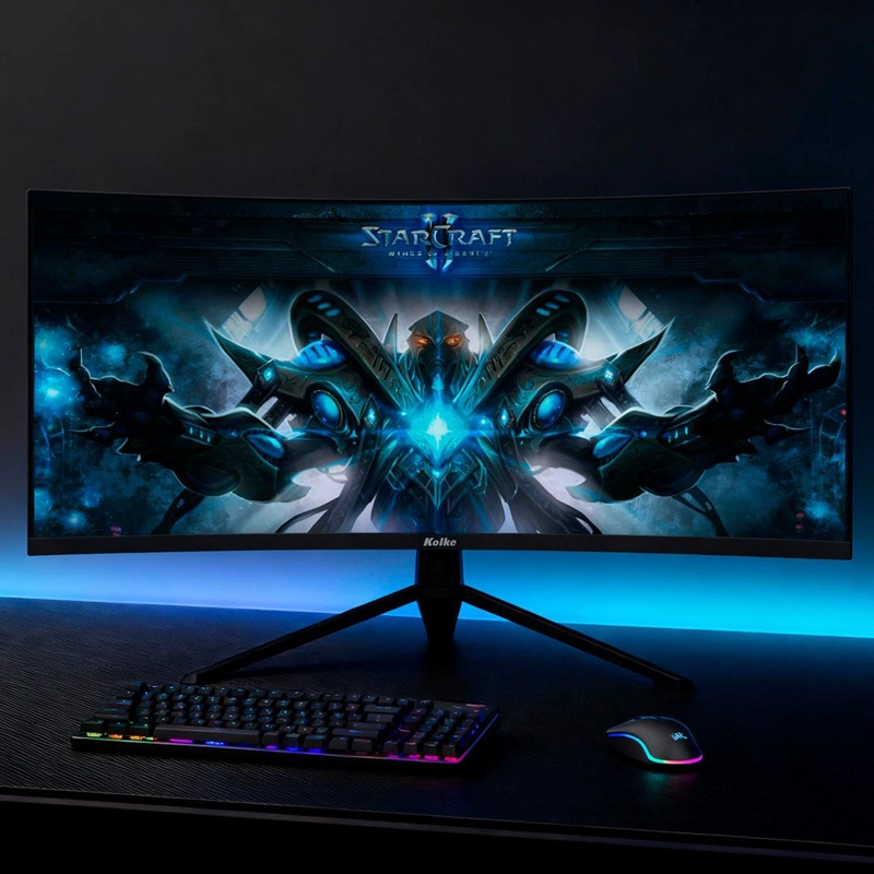 MONITOR GAMER CURVO KOLKE 34' UWQHD 165HZ 1MS ULTRAWIDE - 3