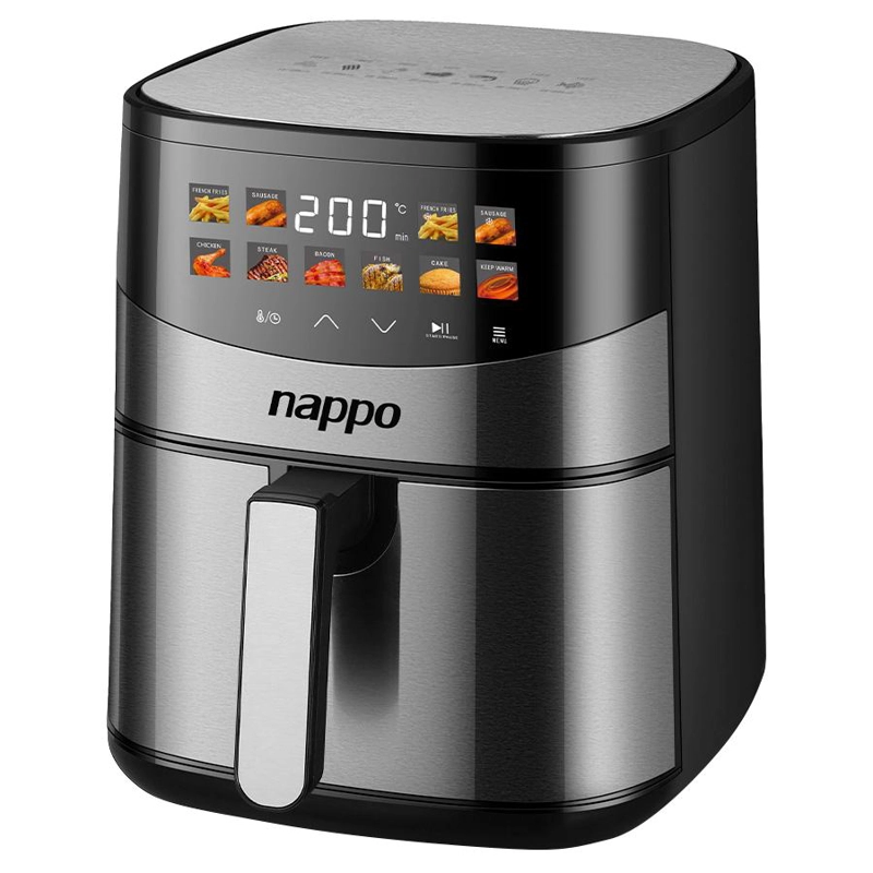 FREIDORA DE AIRE NAPPO DIGITAL SHINE 6,5L 1500W PANEL TOUCH - 3