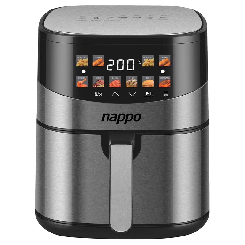 FREIDORA DE AIRE NAPPO DIGITAL SHINE 6,5L 1500W PANEL TOUCH - 4