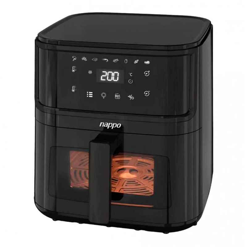 FREIDORA DE AIRE NAPPO DIGITAL 8 LITROS 1500W LUZ INTERIOR - 2