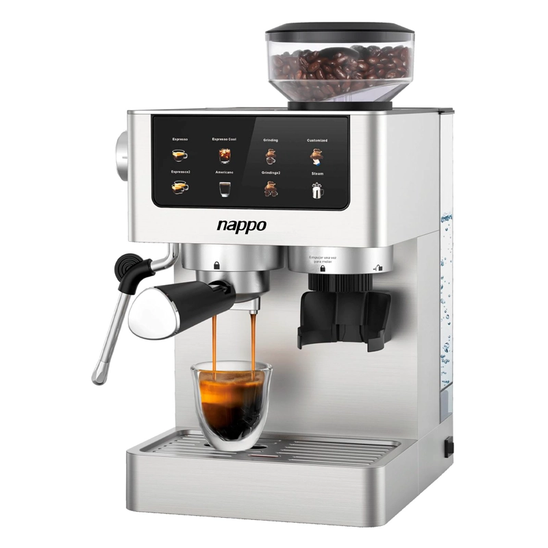 CAFETERA SEMI AUTOMATICA 6 EN 1 NAPPO 1350W CON MOLINILLO - 2