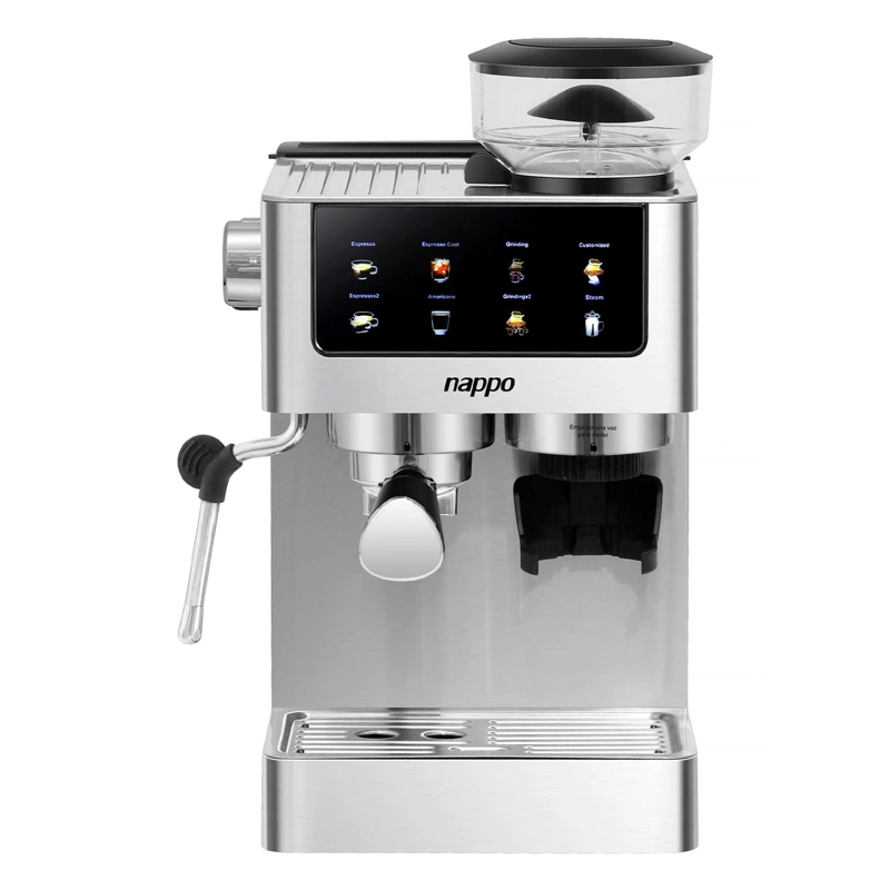 CAFETERA SEMI AUTOMATICA 6 EN 1 NAPPO 1350W CON MOLINILLO - 4