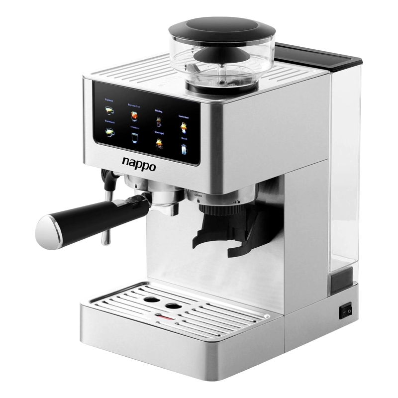 CAFETERA SEMI AUTOMATICA 6 EN 1 NAPPO 1350W CON MOLINILLO - 5